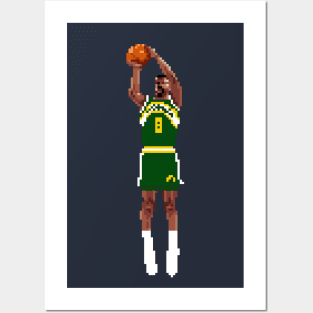 Eddie Johnson Pixel Shot Posters and Art